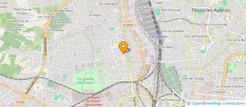 localisation de l'entreprise MADAME ALINE MONOT à ORLEANS