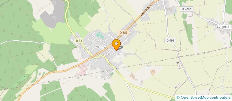 localisation de l'entreprise MADAME ALINE MONTARLIER  ARCEY