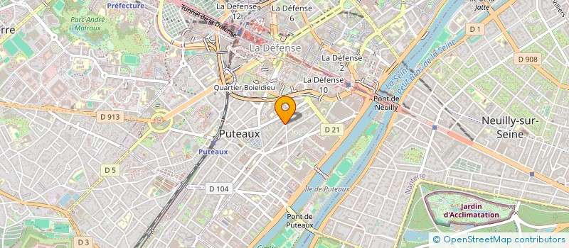 localisation de l'entreprise MADAME ALINE MONTEL  PUTEAUX