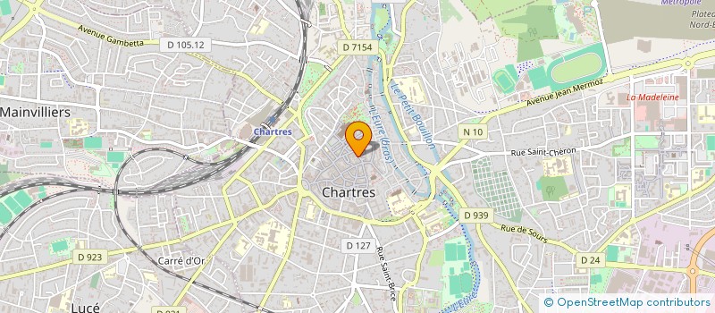localisation de l'entreprise MADAME ALINE MORANT à CHARTRES