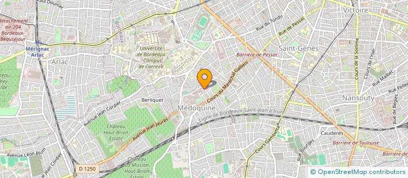 localisation de l'entreprise MADAME ALINE MOREAU à BORDEAUX