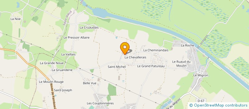localisation de l'entreprise MADAME ALINE MOREAU à FROSSAY