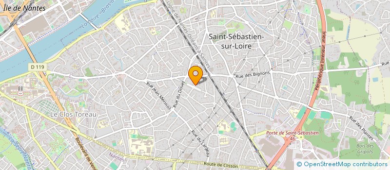 localisation de l'entreprise MADAME ALINE MORISSET  SAINT-SEBASTIEN-SUR-LOIRE