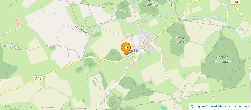 localisation de l'entreprise MADAME ALINE MOROGE  LIEVANS