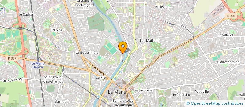 localisation de l'entreprise MADAME ALINE MOULARD à LE MANS