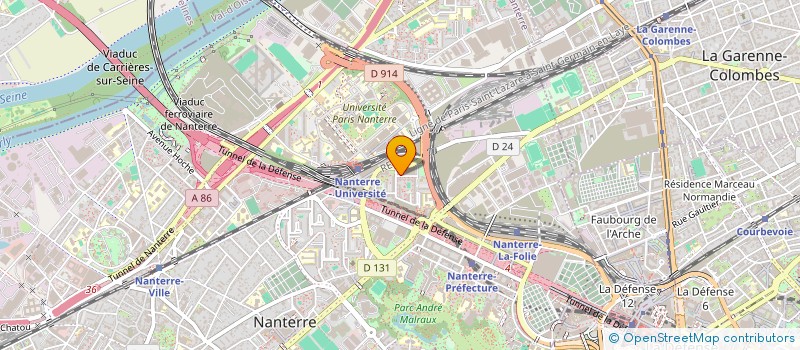 localisation de l'entreprise MADAME ALINE NATIVEL à NANTERRE