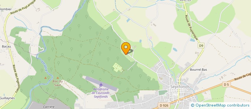 localisation de l'entreprise MADAME ALINE NONORGUES  SEPTFONDS