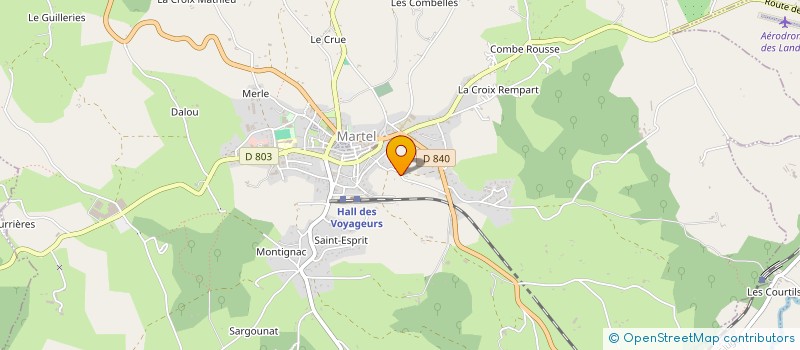 localisation de l'entreprise MADAME ALINE NOUAILHAC à MARTEL