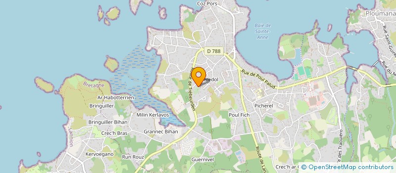 localisation de l'entreprise MADAME ALINE OMNES  TREGASTEL