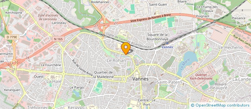 localisation de l'entreprise MADAME ALINE ORAIN à VANNES