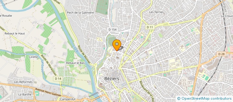 localisation de l'entreprise MADAME ALINE ORTEGA à BEZIERS