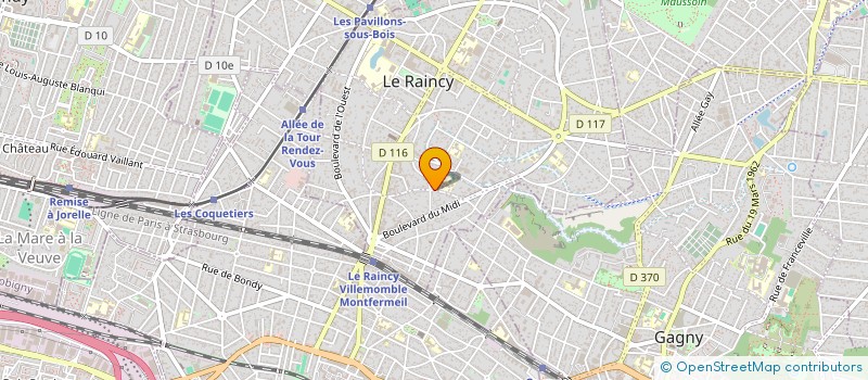 localisation de l'entreprise MADAME ALINE PAGNIEZ à LE RAINCY