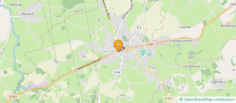 localisation de l'entreprise MADAME ALINE PAPILLON à DUN-LE-PALESTEL