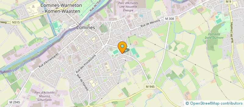 localisation de l'entreprise MADAME ALINE PARENT  COMINES