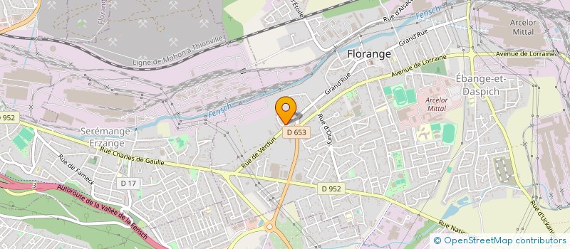 localisation de l'entreprise MADAME ALINE PATOUT  FLORANGE