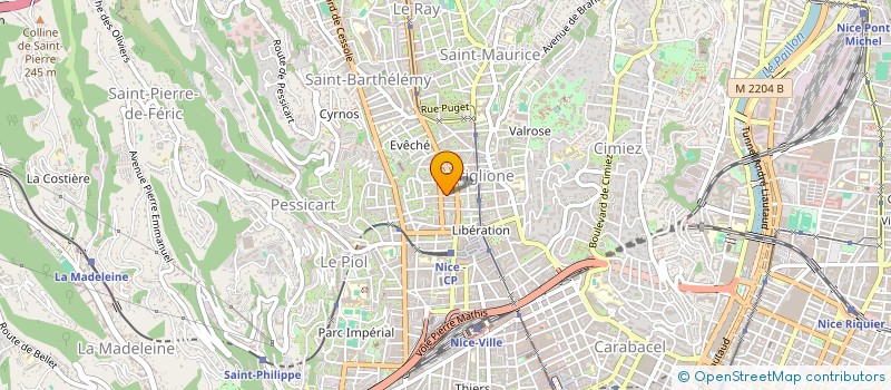 localisation de l'entreprise MADAME ALINE PATRIARCHE à NICE
