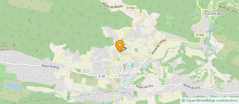 localisation de l'entreprise MADAME ALINE PAULIN  LE VAL