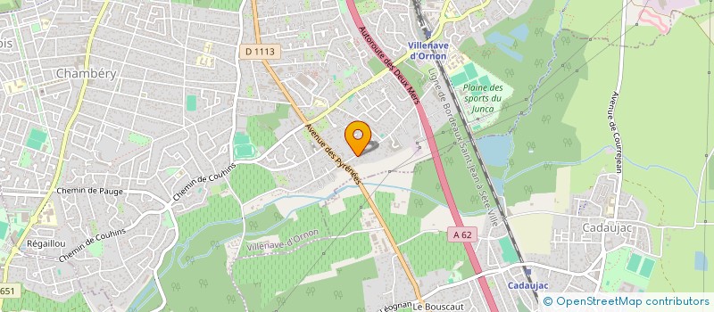 localisation de l'entreprise MADAME ALINE PENAUD à VILLENAVE-D'ORNON