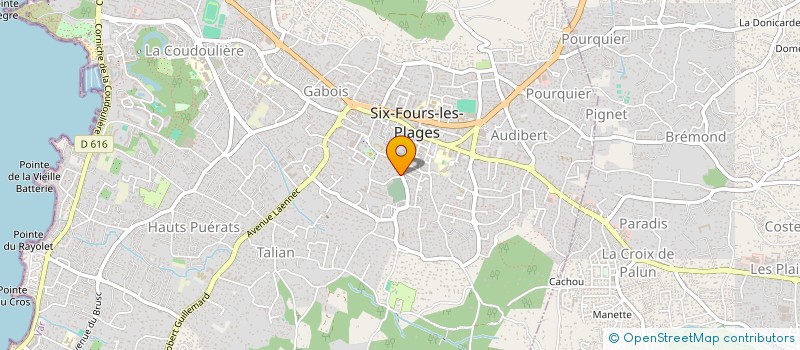 localisation de l'entreprise MADAME ALINE PERRET à SIX-FOURS-LES-PLAGES