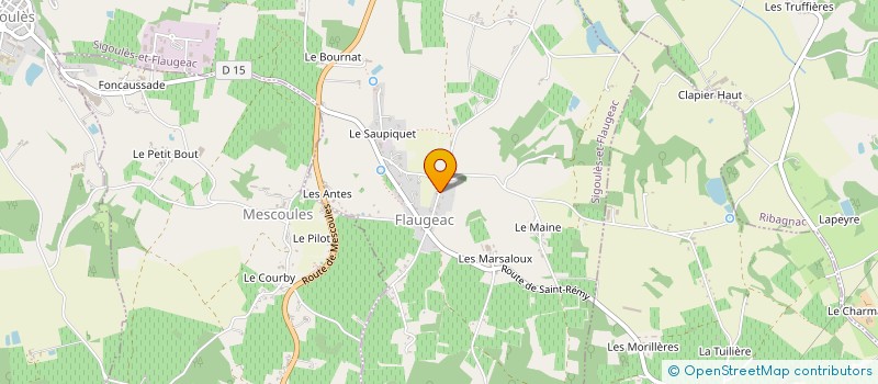 localisation de l'entreprise MADAME ALINE PETIT  SIGOULES-ET-FLAUGEAC