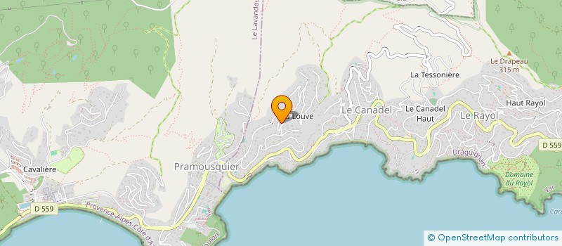 localisation de l'entreprise MADAME ALINE PIRAT à RAYOL-CANADEL-SUR-MER