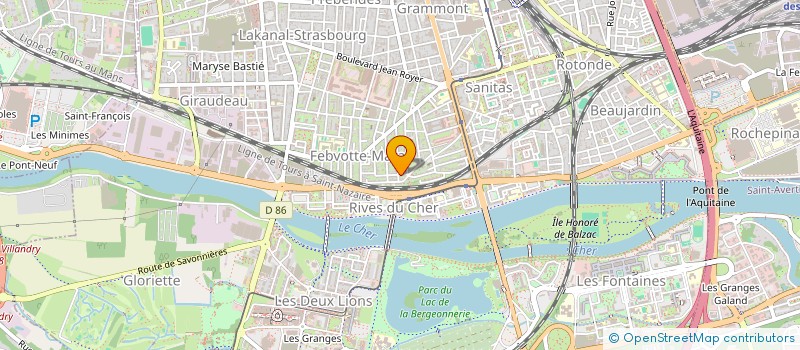 localisation de l'entreprise MADAME ALINE PITTOREAU  TOURS