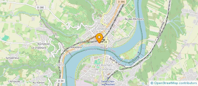 localisation de l'entreprise MADAME ALINE PORTE  CONDRIEU