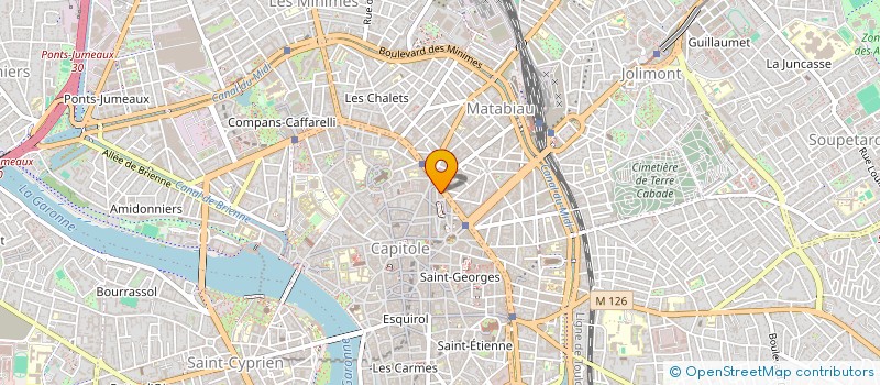 localisation de l'entreprise MADAME ALINE POUCET  TOULOUSE