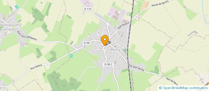 localisation de l'entreprise MADAME ALINE POULAIN  BERTRY