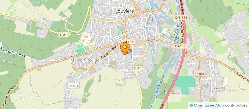 localisation de l'entreprise MADAME ALINE PRADEL  LOUVIERS