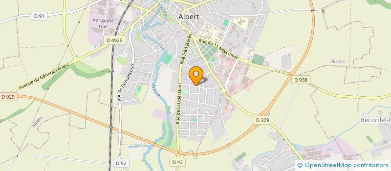 localisation de l'entreprise MADAME ALINE PREVOT à ALBERT