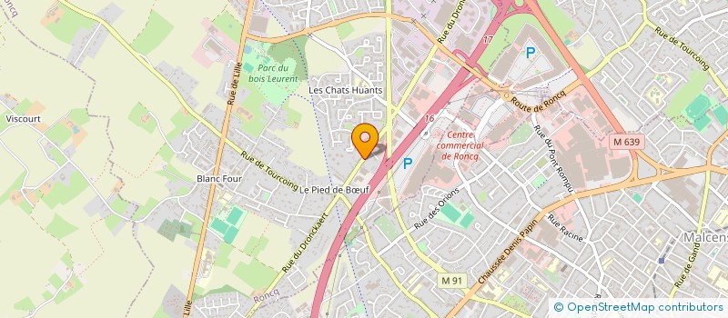 localisation de l'entreprise MADAME ALINE PROSEK  RONCQ