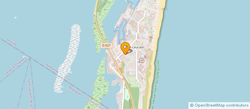 localisation de l'entreprise MADAME ALINE PROVOST  LEUCATE