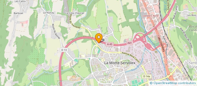 localisation de l'entreprise MADAME ALINE PUXEDDU  LA MOTTE-SERVOLEX