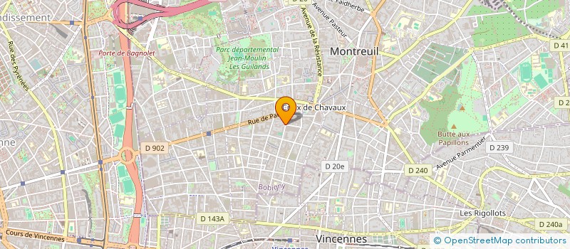 localisation de l'entreprise MADAME ALINE REAUD à MONTREUIL