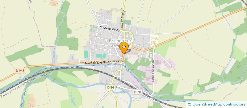 localisation de l'entreprise MADAME ALINE REGNIER à BRIENON-SUR-ARMANCON