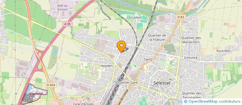 localisation de l'entreprise MADAME ALINE REINBOLD  SELESTAT