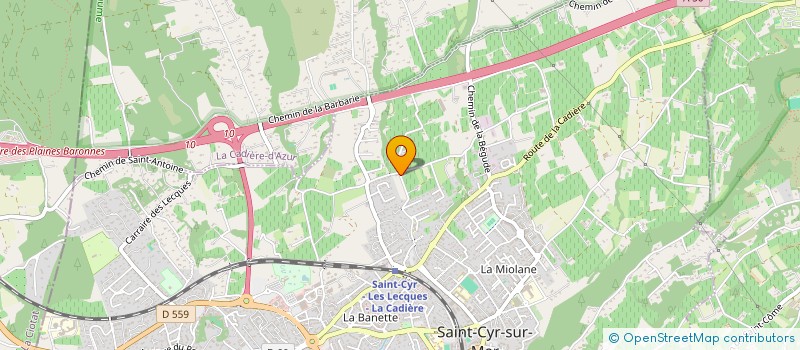 localisation de l'entreprise MADAME ALINE REYNAUD à SAINT-CYR-SUR-MER