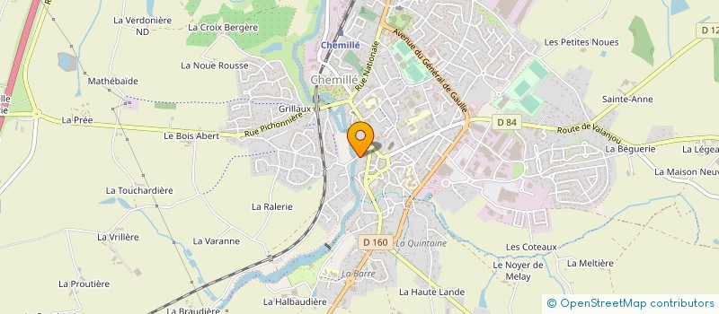 localisation de l'entreprise MADAME ALINE RICHARD  CHEMILLE-EN-ANJOU