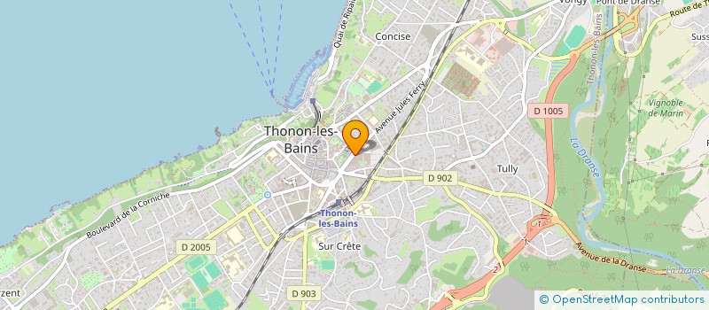 localisation de l'entreprise MADAME ALINE RICHARD à THONON-LES-BAINS
