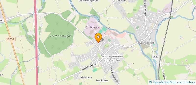 localisation de l'entreprise MADAME ALINE ROBILLARD à SAINTE-JAMME-SUR-SARTHE