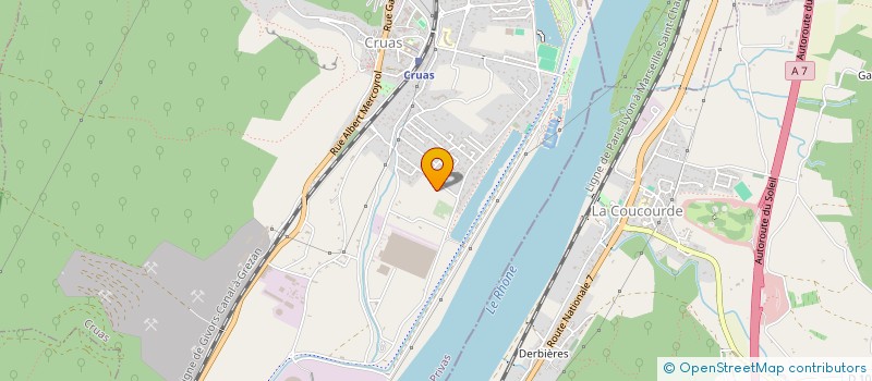 localisation de l'entreprise MADAME ALINE ROBLES  CRUAS