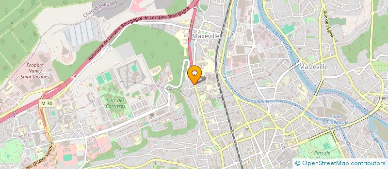 localisation de l'entreprise MADAME ALINE ROCCHESANI  MAXEVILLE