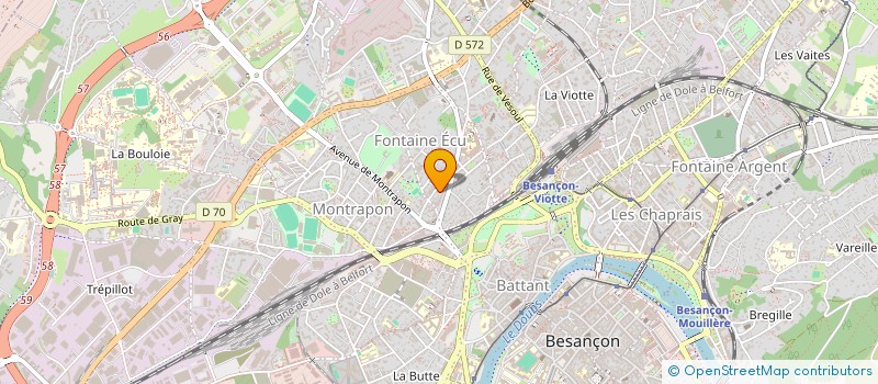 localisation de l'entreprise MADAME ALINE ROCHETEAU à BESANCON