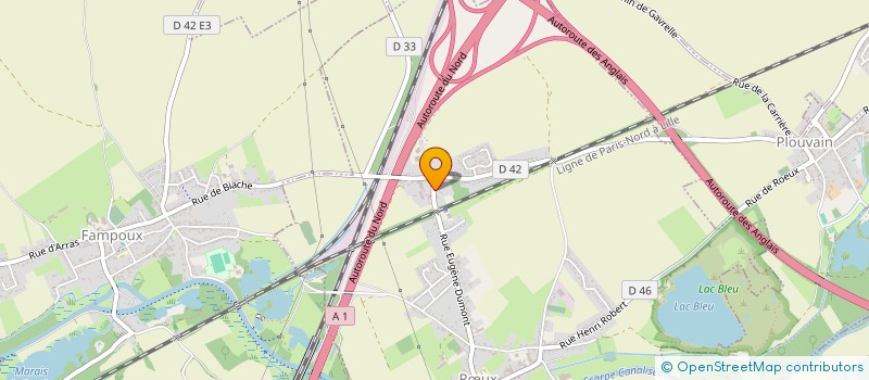 localisation de l'entreprise MADAME ALINE ROGER  RUX