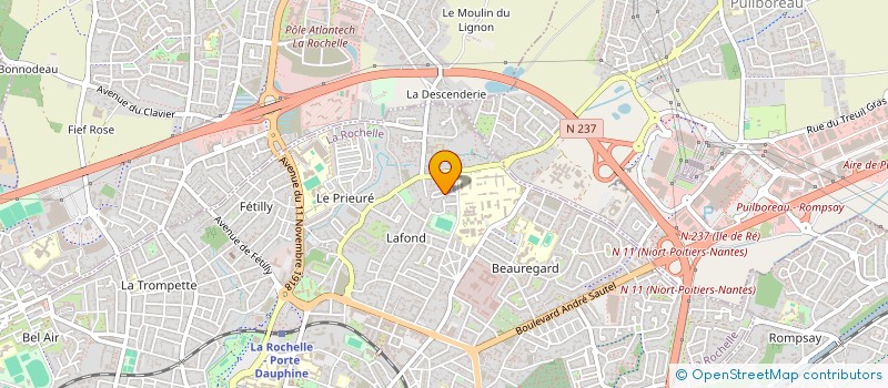 localisation de l'entreprise MADAME ALINE ROUSSEAU  LA ROCHELLE