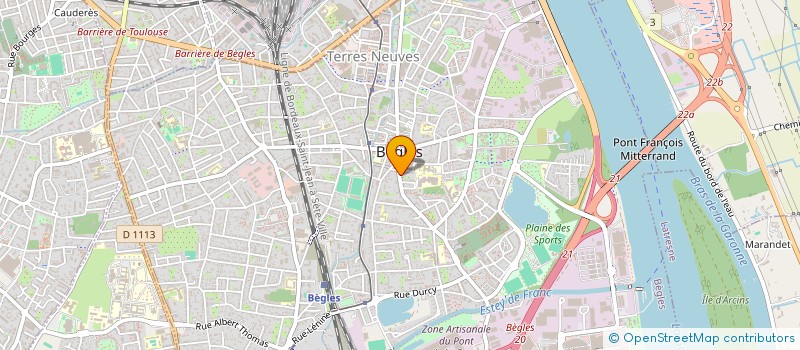 localisation de l'entreprise MADAME ALINE ROY à BEGLES