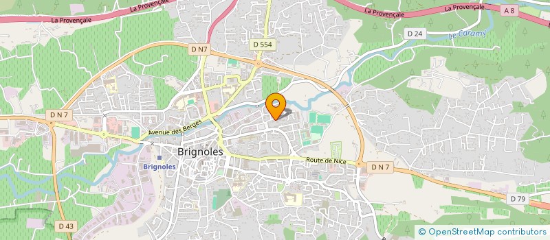 localisation de l'entreprise MADAME ALINE ROYER à BRIGNOLES