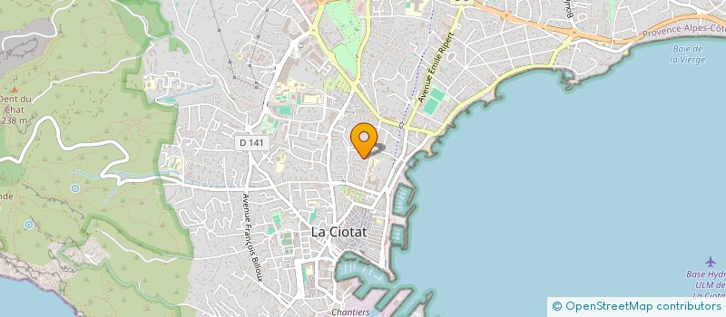 localisation de l'entreprise MADAME ALINE SACLEUX à LA CIOTAT