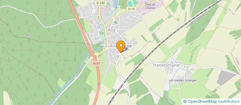 localisation de l'entreprise MADAME ALINE SANDOZ  NEUVELLE-LES-CROMARY